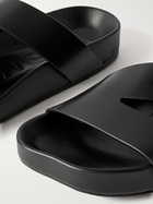 LOEWE - Paula's Ibiza Ease Buckled Leather Slides - Black