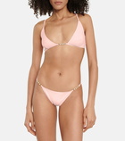 Stella McCartney - Embellished triangle bikini top