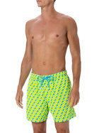 MC2 Saint Barth Man Lightweight Fabric Swim-shorts Lighting Micro Fantasy With Padel Print