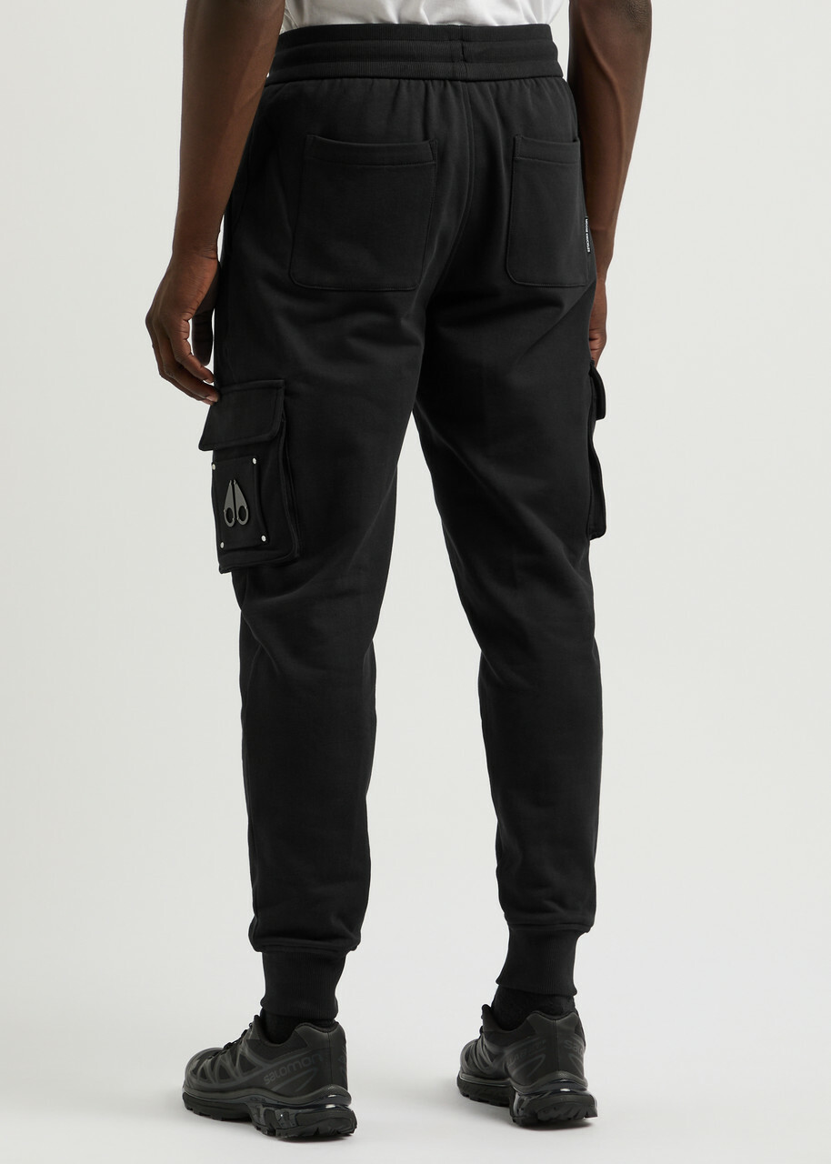 Moose Knuckles Hartsfield Cotton Cargo Sweatpants Black