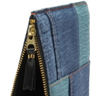 Comme des Garçons Wallet SA5100DP Denim Pocket Wallet in Blue Denim 