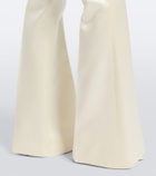 Danielle Frankel Bridal Daulton wool and silk flared pants