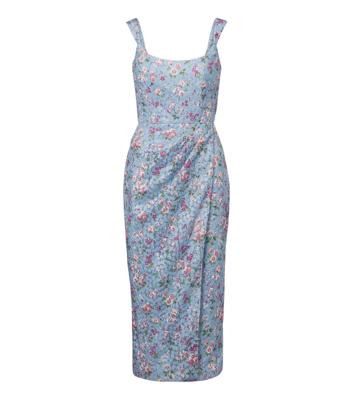 Photo: Markarian Marla floral lace bustier dress