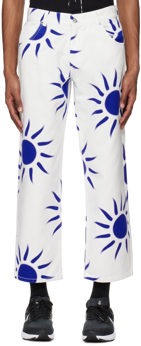 Liberal Youth Ministry White Printed Jeans