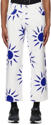 Liberal Youth Ministry White Printed Jeans