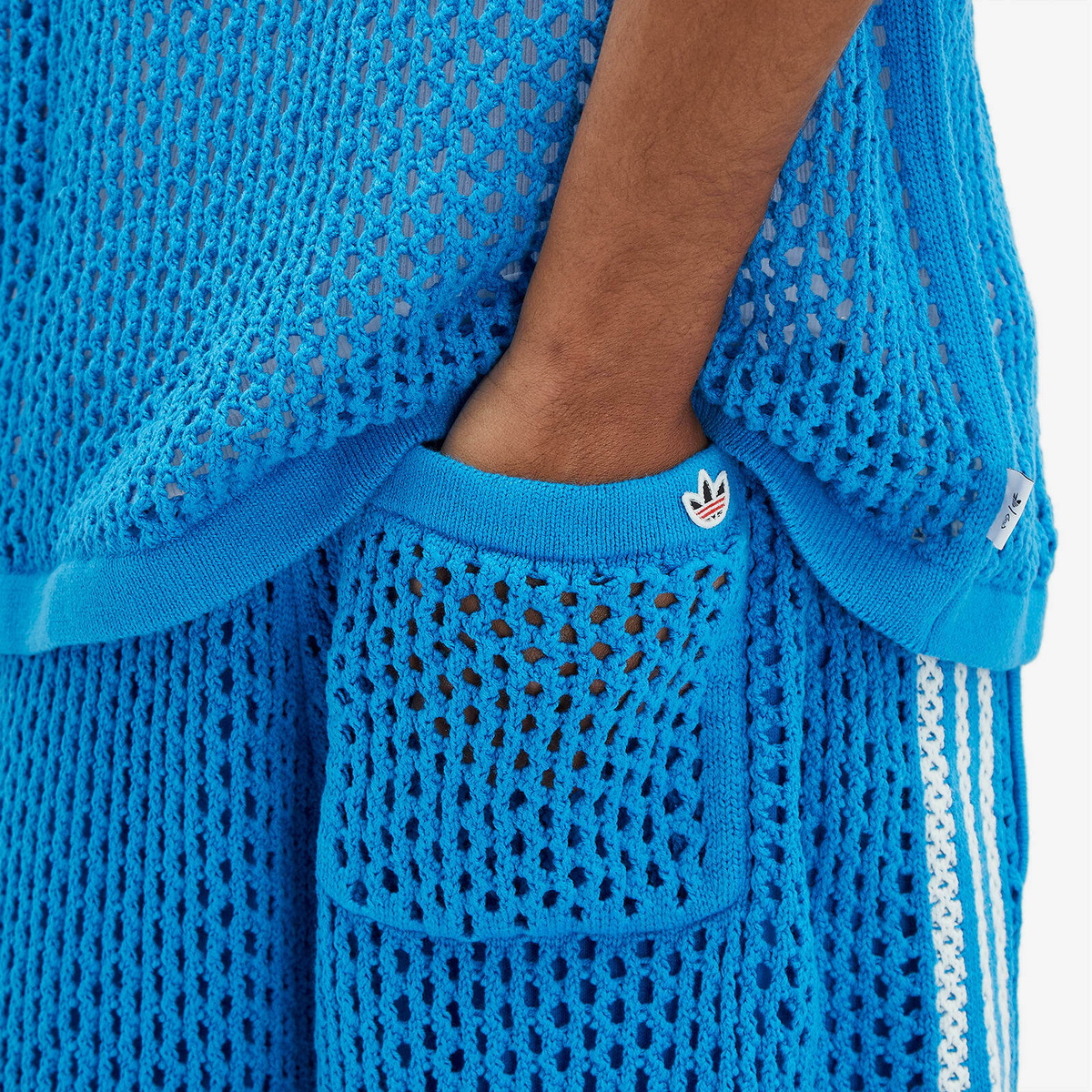 Adidas CLOT Crochet by EC Shorts in Bright Blue adidas
