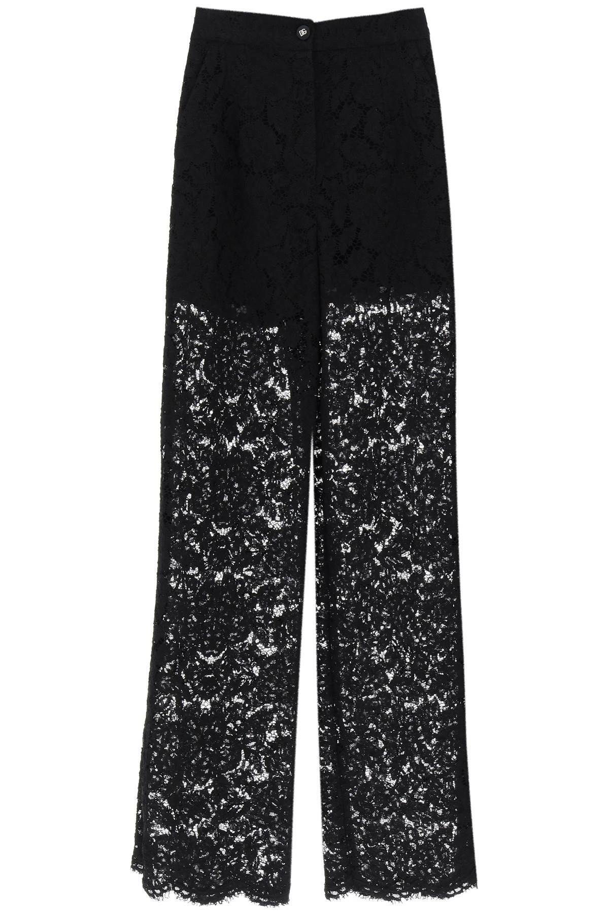 DOLCE & GABBANA lace pants Black Dolce & Gabbana