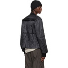 Rick Owens Moncler + Rick Owens Black Geocamo Flight Down Jacket