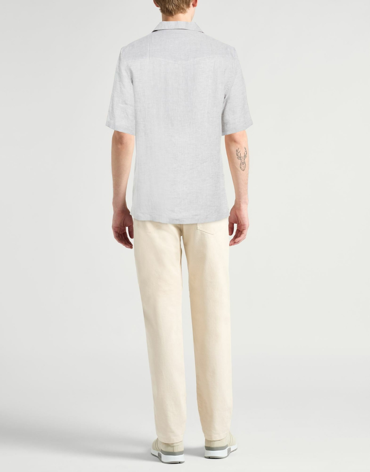 Brunello Cucinelli Mens Shirt Light in Grey