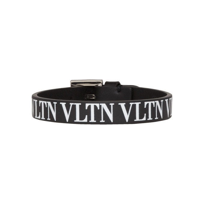 Photo: Valentino Black Valentino Garavani VLTN Bracelet