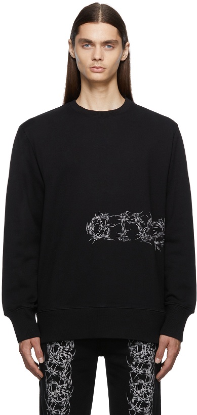 Photo: Givenchy Black Barbed Wire Sweatshirt