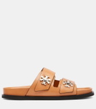 Tory Burch Turnlock leather slides