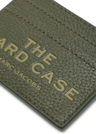 Marc Jacobs The Card Case Grained Leather Card Holder - Dark Green - One Size