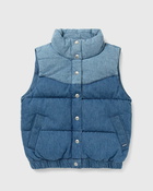 Levis Juno Western Puffer Vest Light Indigo   Worn In Blue - Womens - Vests