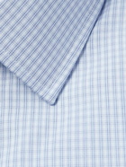 Charvet - Checked Cotton-Poplin Shirt - Blue