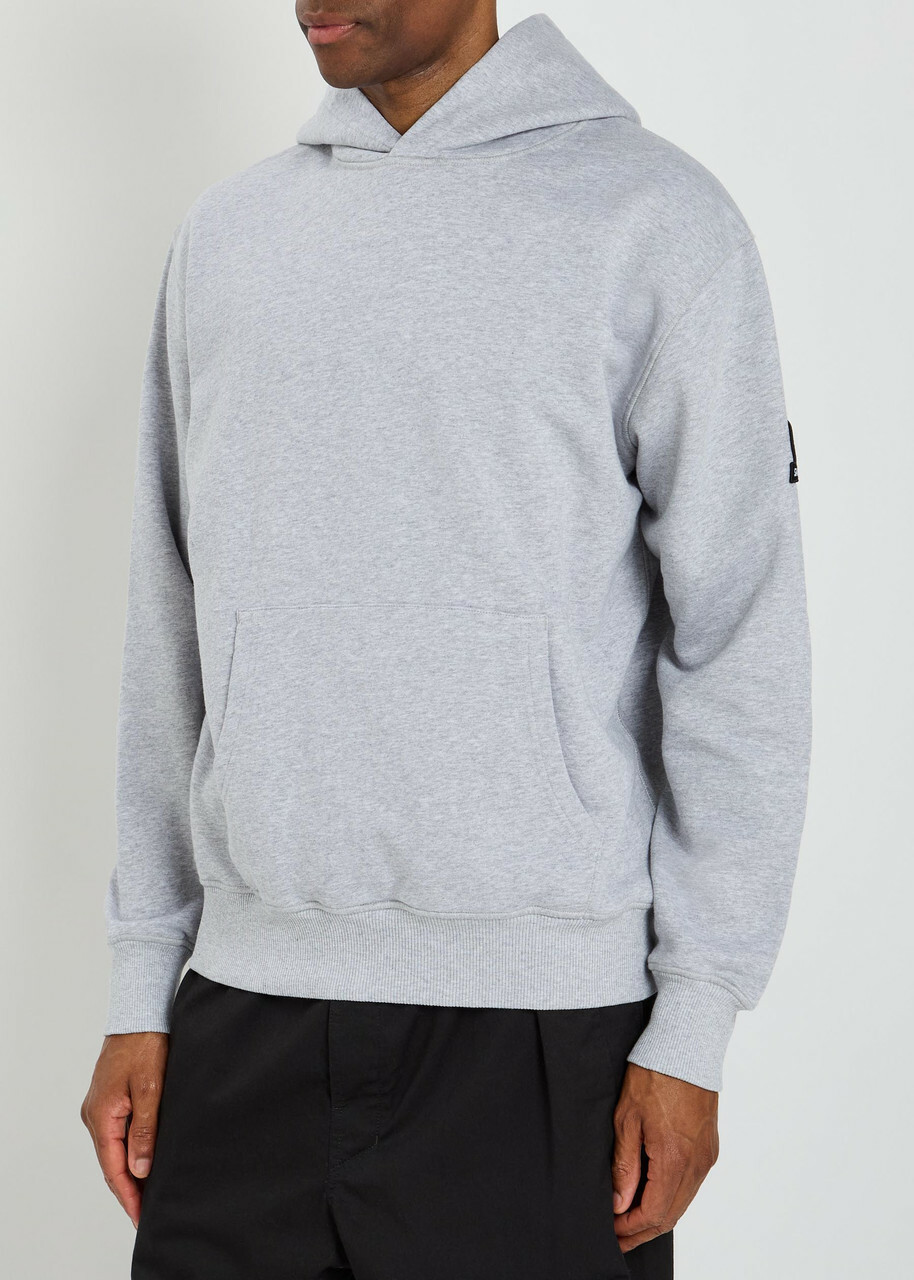 Sandbanks Logo-appliquéd Hooded Cotton Sweatshirt Grey