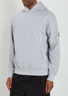 Sandbanks Logo-appliquéd Hooded Cotton Sweatshirt Grey