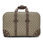 Gucci Beige Wheeled GG Supreme Carry-On Weekender Bag
