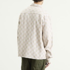 Heresy Men's Trellis Revere Shirt in Ecru Check