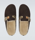 Burberry Urchin shearling-lined suede clogs