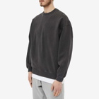 Cole Buxton Men's Warm Up Crew Sweat in Washed Black