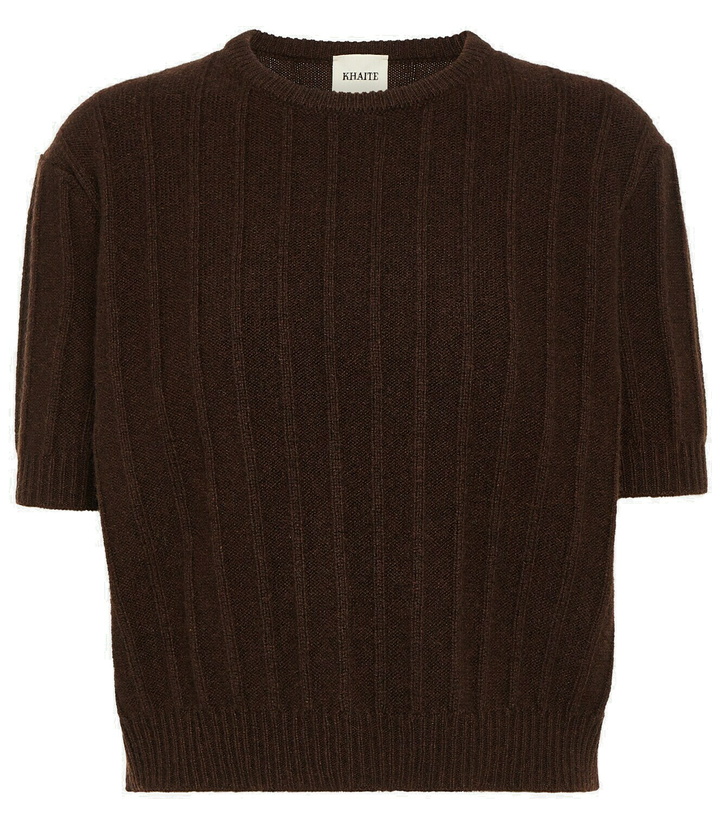 Photo: Khaite Esmeralda ribbed-knit cashmere sweater
