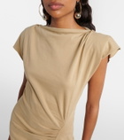 Isabel Marant Nadela gathered cotton jersey midi dress
