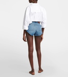 Valentino High-rise denim shorts