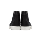 Saint Laurent Black Malibu Mid-Top Sneakers