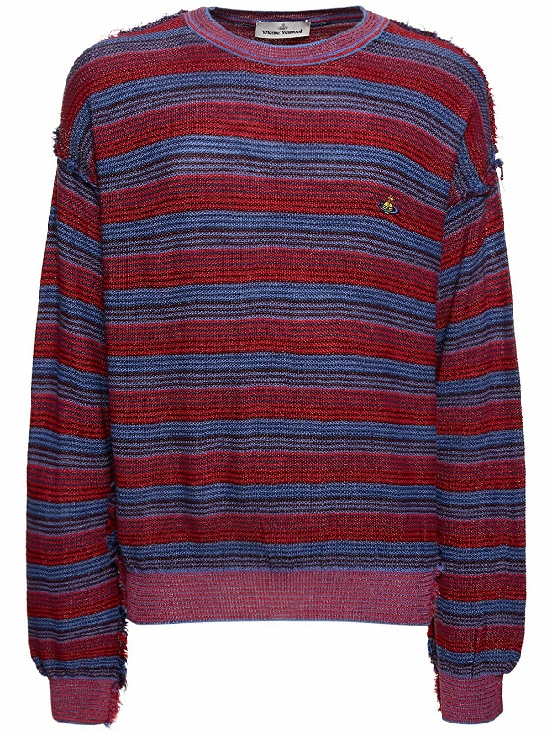 Photo: VIVIENNE WESTWOOD - Striped Wool & Silk Knit Sweater