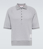 Thom Browne - Striped cotton polo shirt