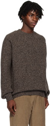 Sunspel Brown Chunky Sweater