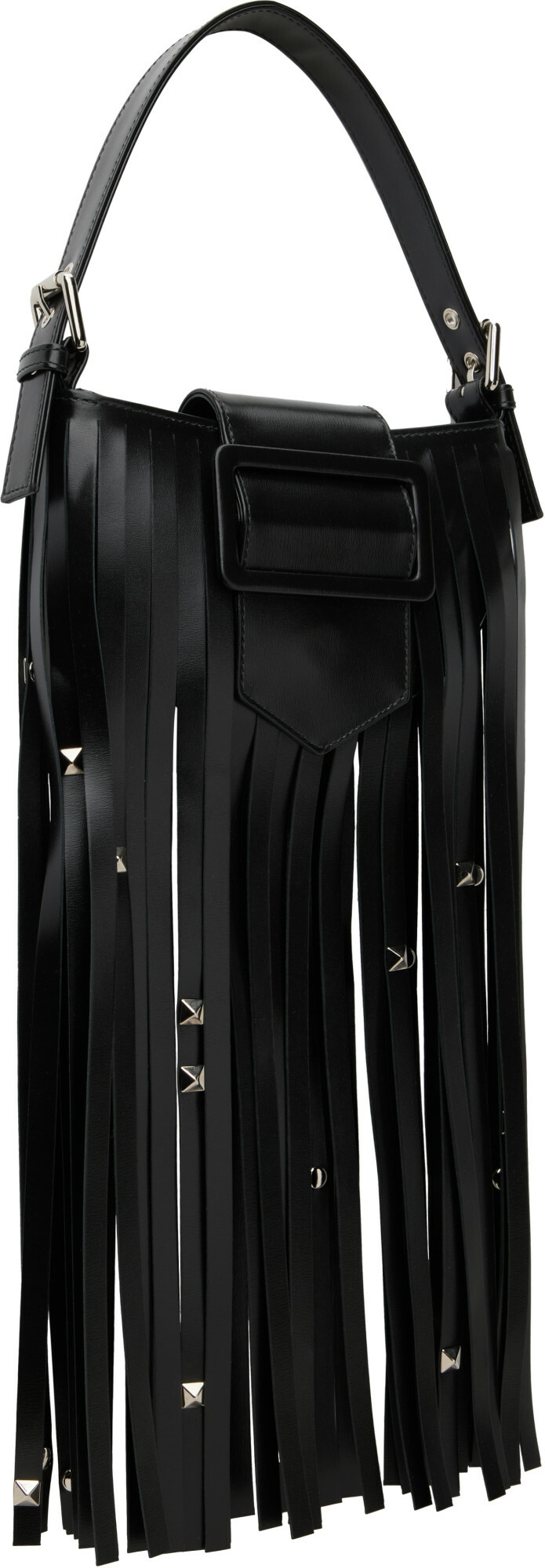 VAQUERA Black Mini Fringe Bag