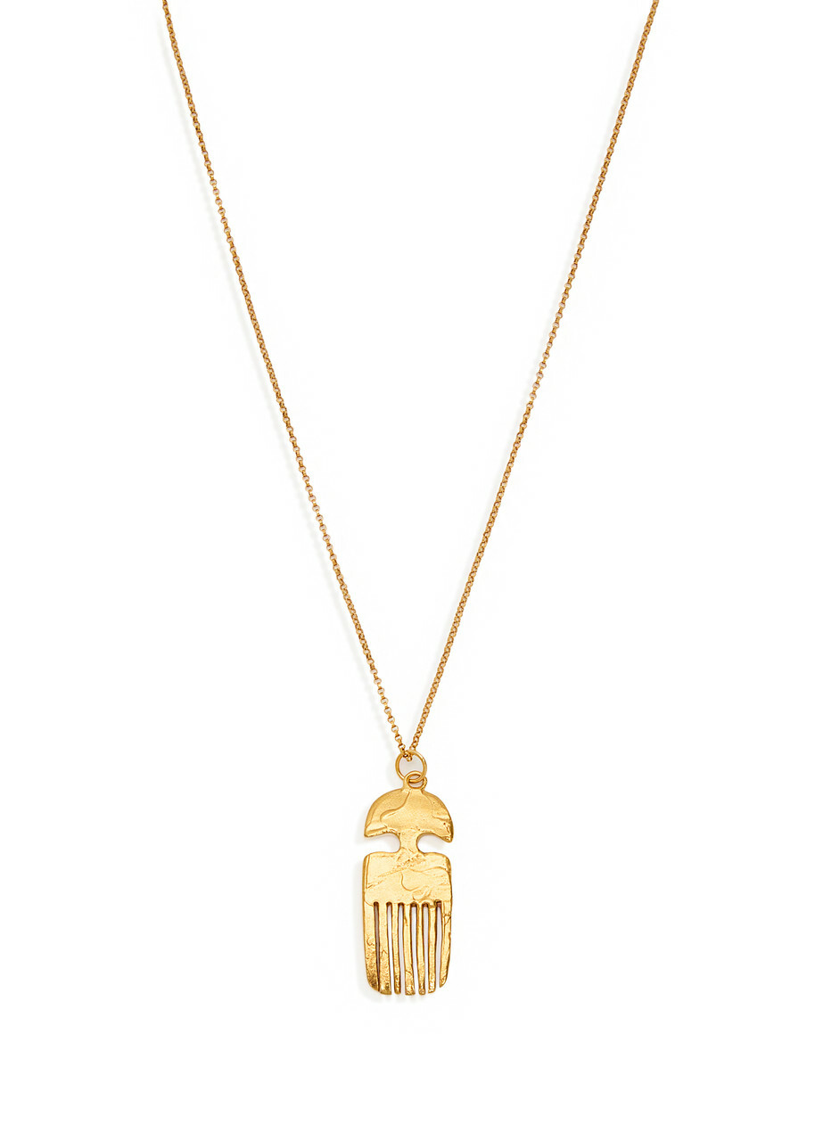 Alighieri The Vanity Comb 24kt Gold-plated Necklace - One Size