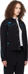 NEEDLES Black Piping Cowboy Jacket