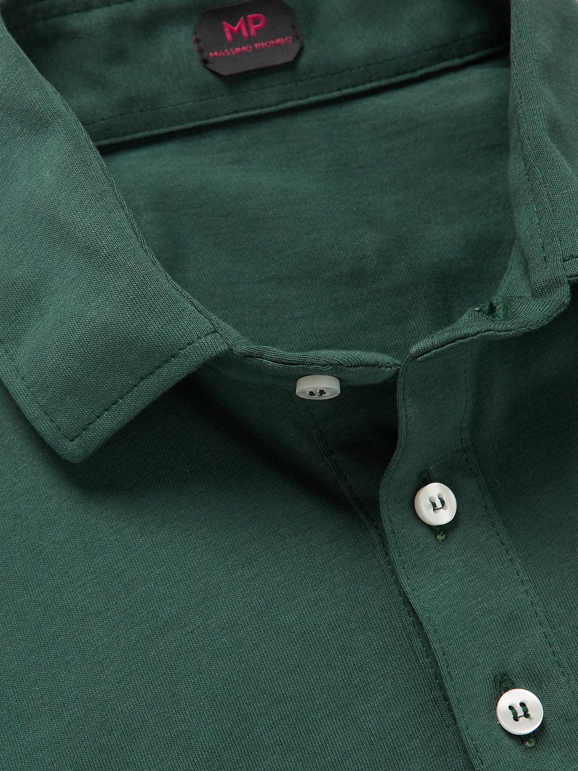 MP Massimo Piombo - Cotton-Jersey Polo Shirt - Green
