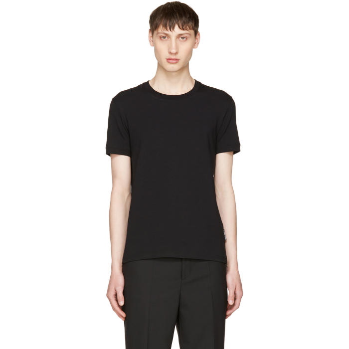 Photo: Dolce and Gabbana Black Pure R-Neck T-Shirt 