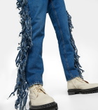 Alanui - High-rise fringed jeans