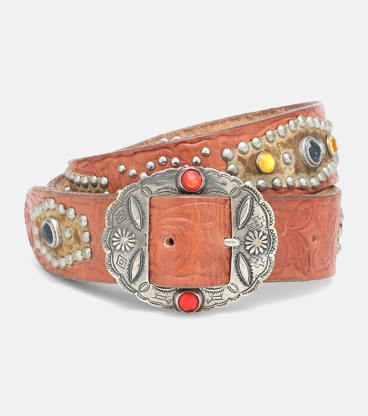 Golden Goose - Texas Rodeo embellished leather belt