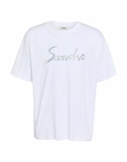 Sandro Mens T-shirt in White
