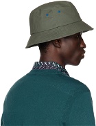 PS by Paul Smith Green Broad Stripe Zebra Bucket Hat