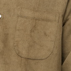 Gitman Vintage Men's Jumbo Cord Camp Collar Overshirt in Olive