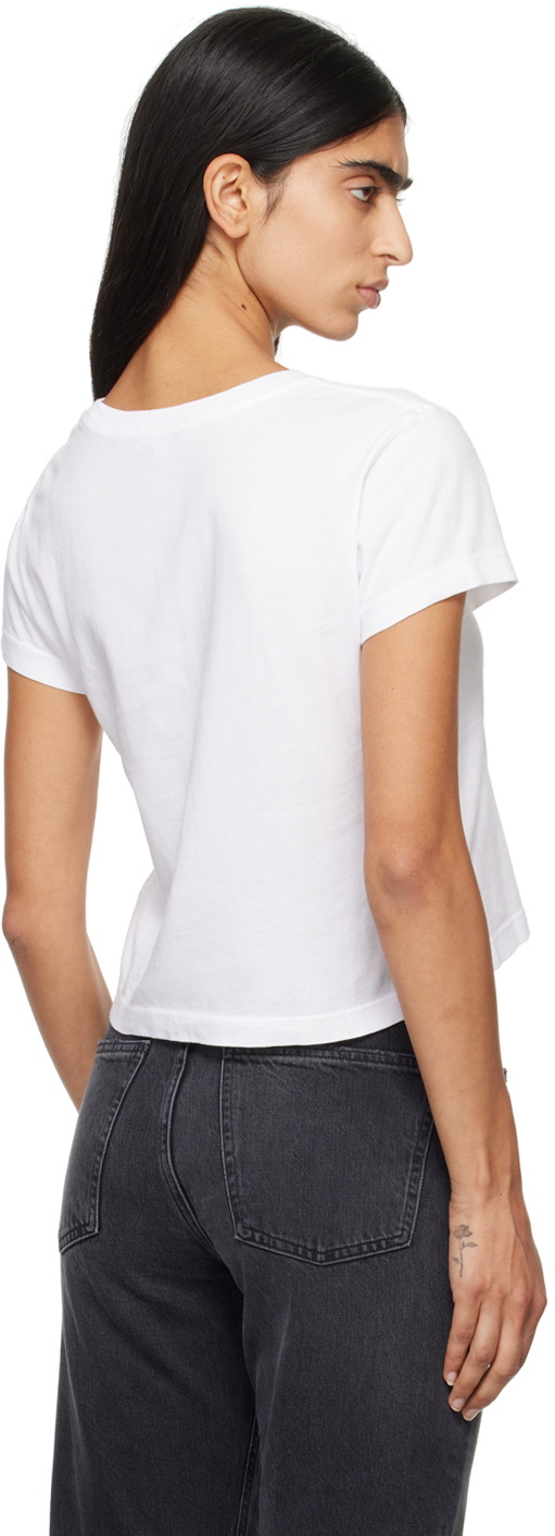 AGOLDE White Adine Shrunken T-shirt