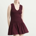 Faithfull The Brand Women's Palomar Mini Dress in Mulberry