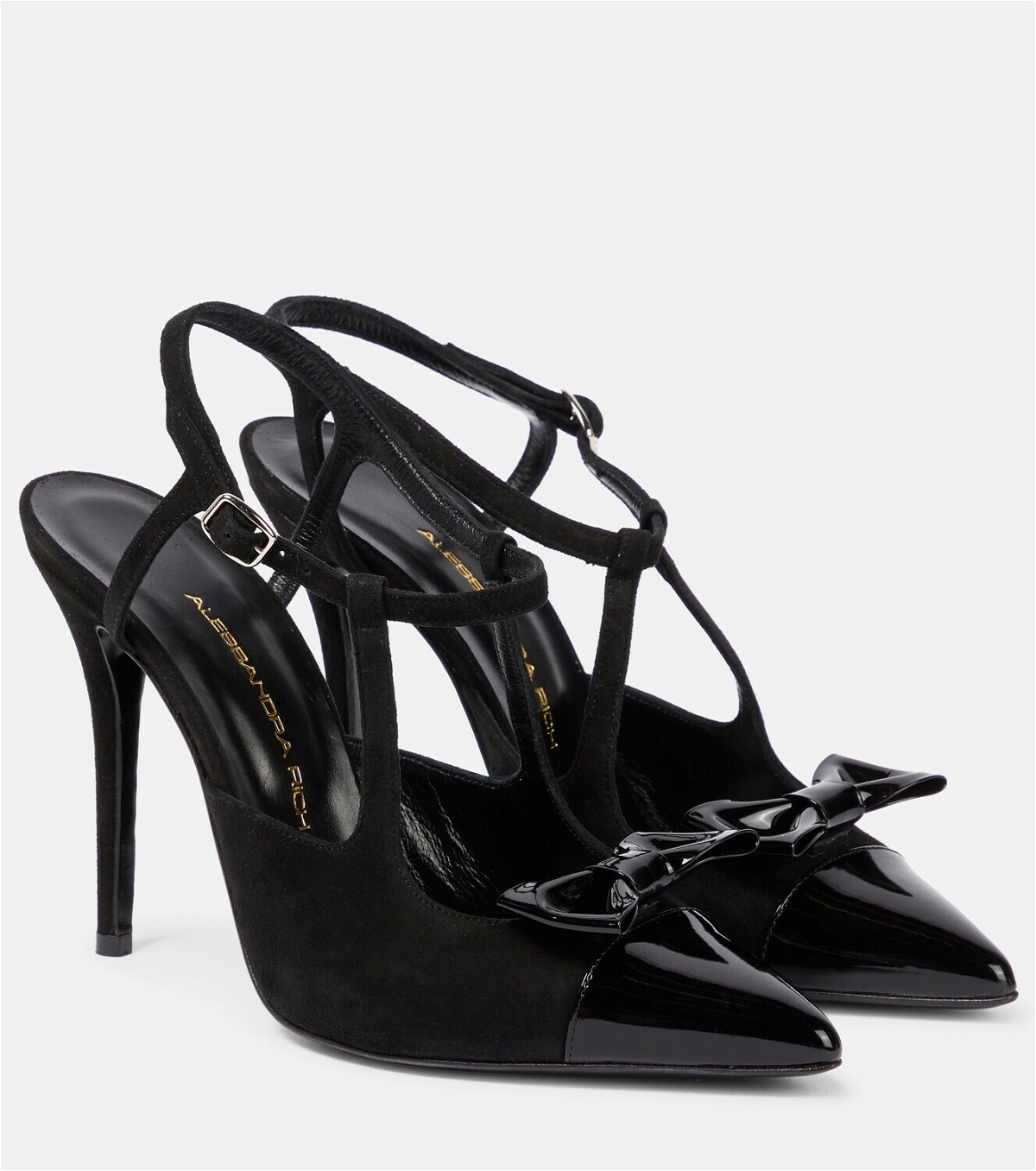 Alessandra Rich Suede and patent leather pumps Alessandra Rich