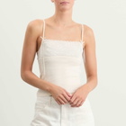 Fruity Booty Women's Meringue Lace Tank in Cream