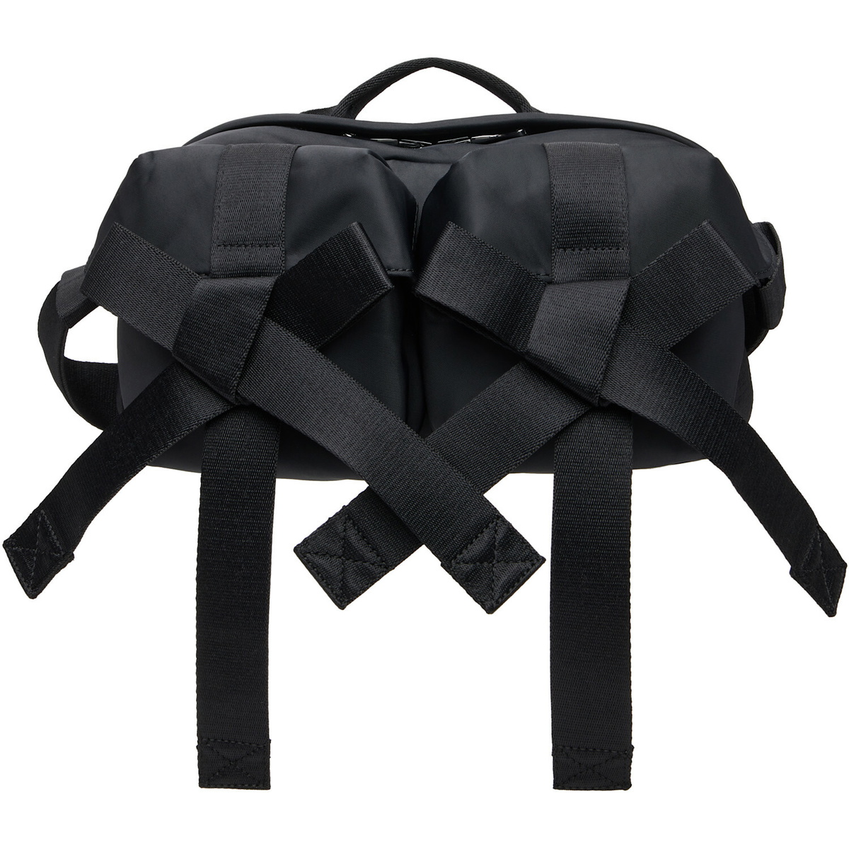 Simone Rocha Black Beaded Classic Bow Crossbody Bag