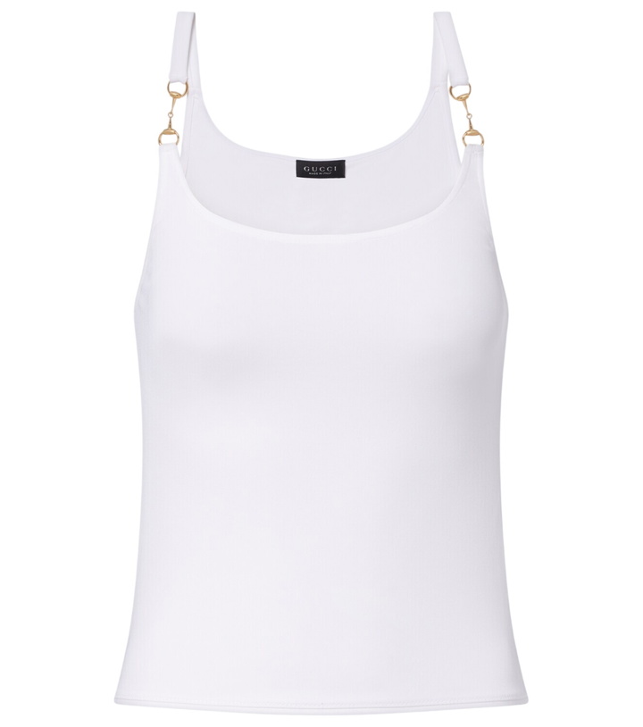 Photo: Gucci Horsebit jersey tank top