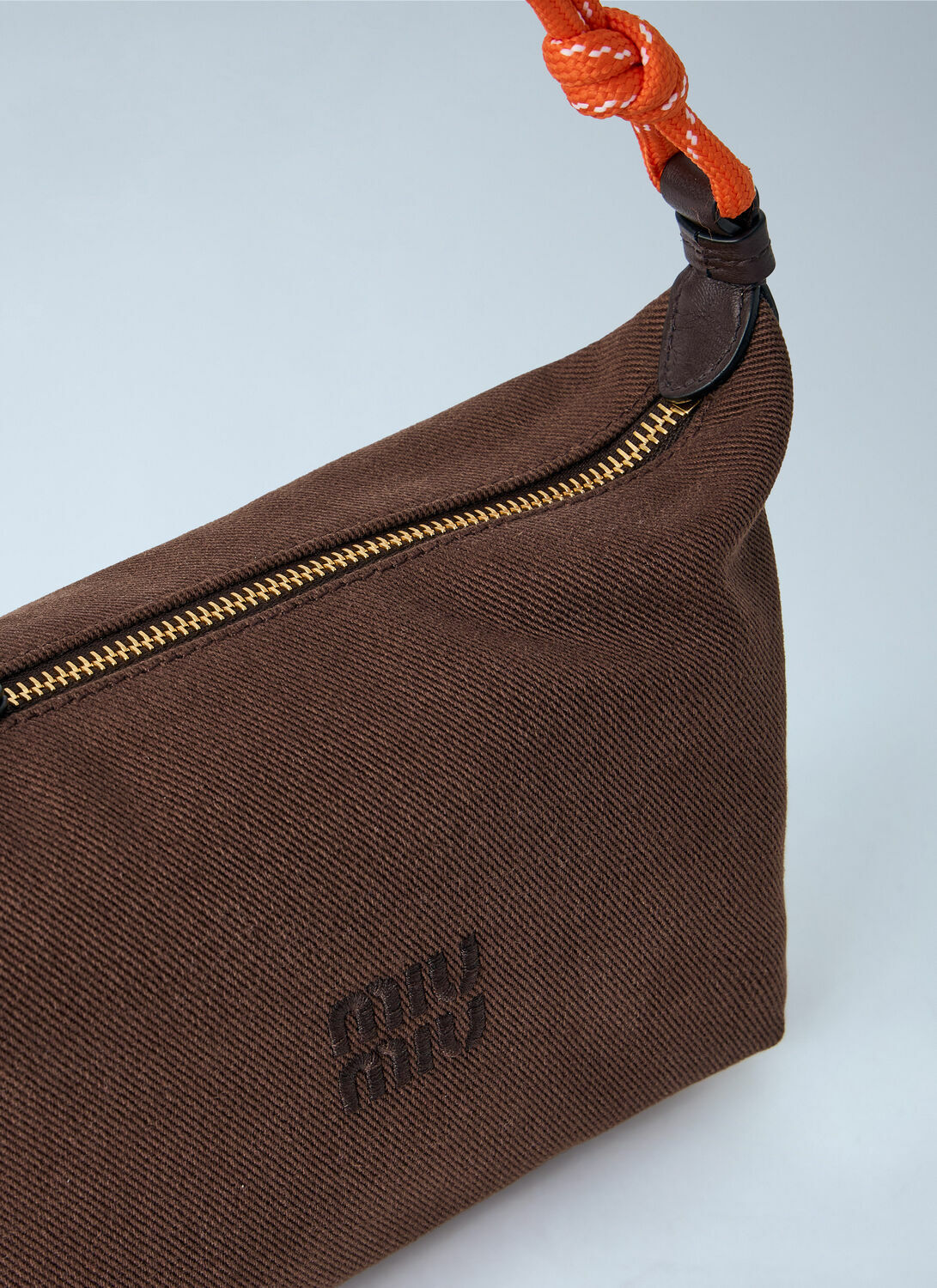 Miu Miu Gabardine Zip Handbag