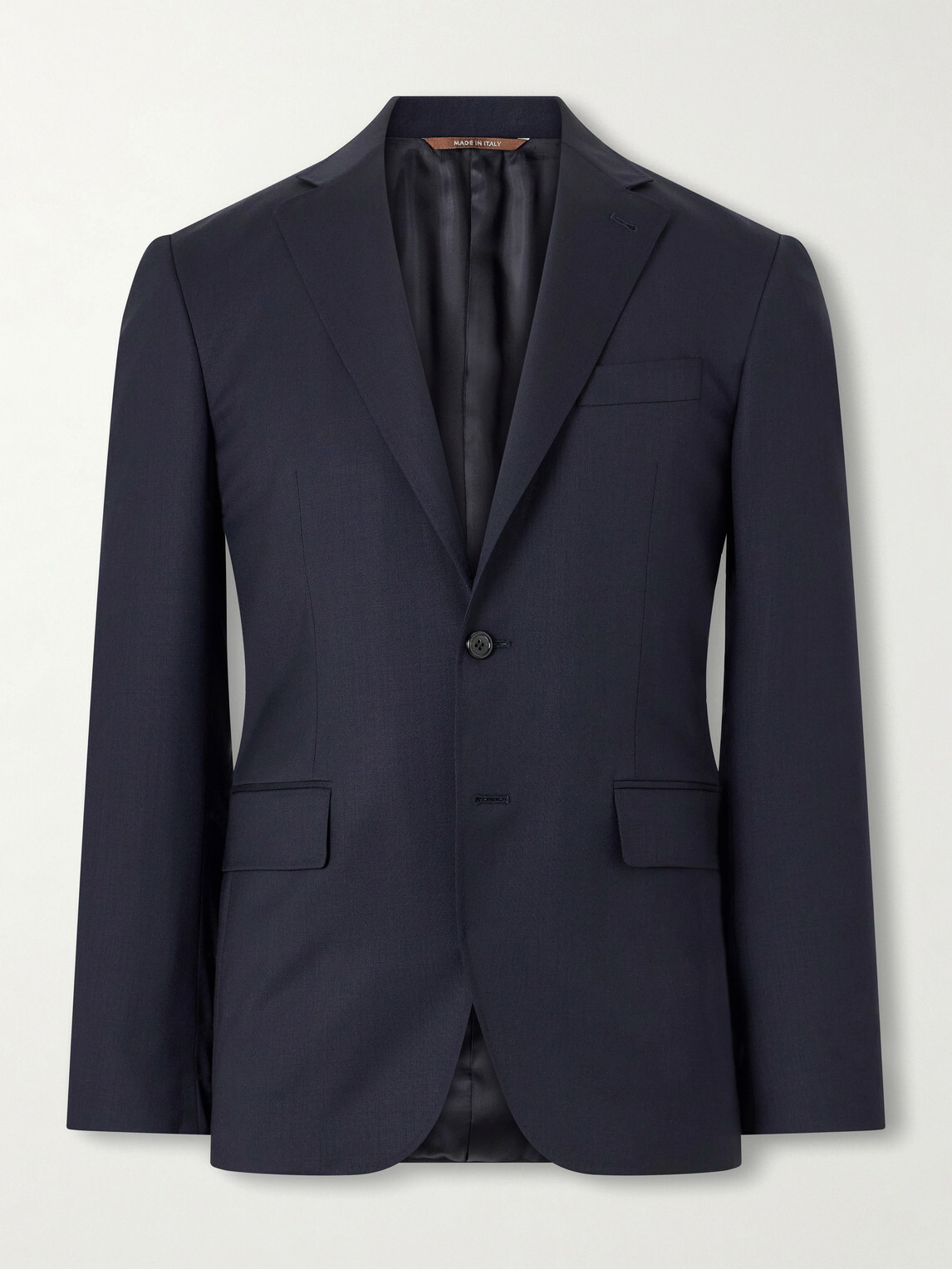 Canali - Wool-Blend Twill Suit Jacket - Blue